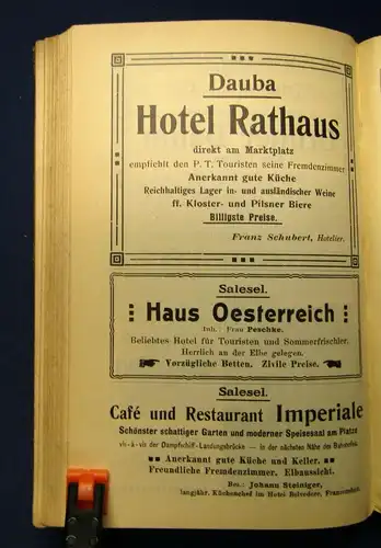 Meinholds Routenführer Nördliches Deutschböhmen 1908 Ortskunde Landeskunde  js