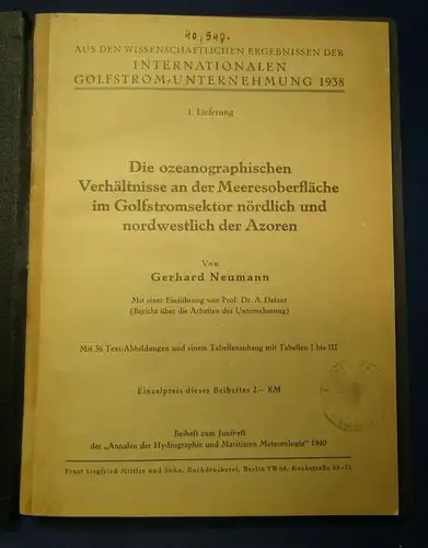 Neumann Die ozeanographischen Verhältnisse an der Meeresoberfläche 1940 js