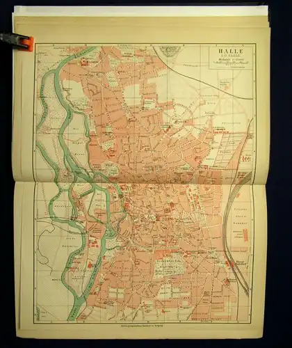 Keil Neumann Orts- und Verkehrs- Lexikon des Deutschen Reichs 1905 1.Teil js