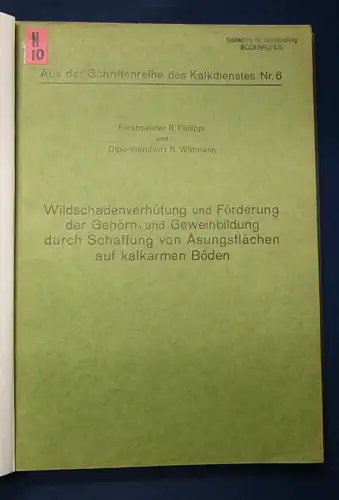 Wildschadenverhütung u. Förderung d. Gehirn u. Geweihbildung o.J. sehr selten js