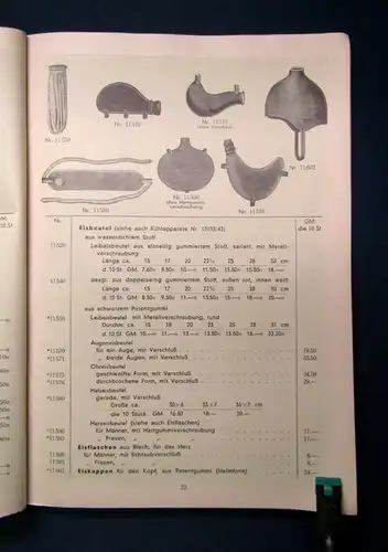 Hartmann Paul Preisliste Chirurgische Gummiwaren, Artikel Krankenpflege 1931 js