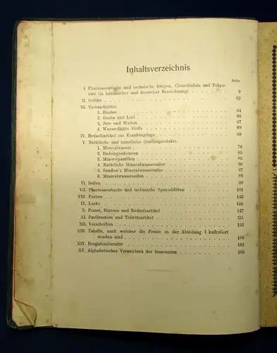 Hofstetter Deutsche Drogistentaxe A- Z  2.Auflage sehr selten Handel Pharma js