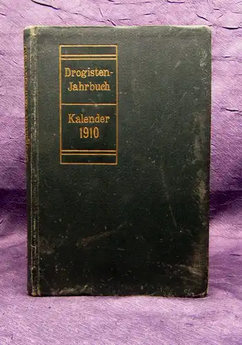 Drogisten- Jahrbuch Taschenkalender 1910 Bildband Werbung Handel Wirtschaft js