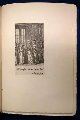 Figaro`s Hochzeit 12 Kupfer von Daniel Chodowiecki um 1925ExemplarNr. 414 js