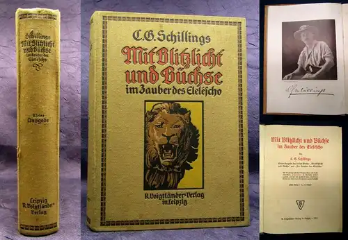 Schilling Mit Blitzlicht und Büchse im Zauber des Elescho 1911 Fotografie  js