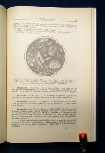 Les Roches Eruptives De La Serbie 1924 Die eruptischen von Felsen Serbien js