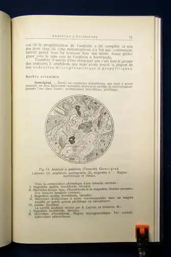 Les Roches Eruptives De La Serbie 1924 Die eruptischen von Felsen Serbien js