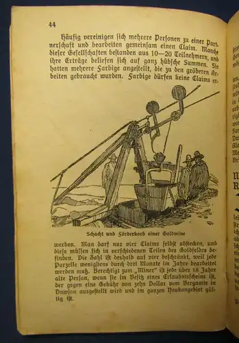 Alisat Goldgräber in Alaska Mit Spitzhacke und Schaufel am Klondyke 1921 js