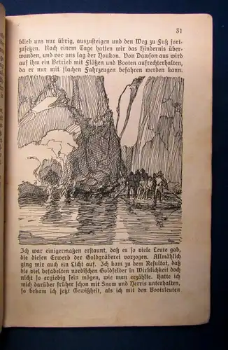 Alisat Goldgräber in Alaska Mit Spitzhacke und Schaufel am Klondyke 1921 js