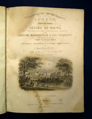 Metropolitan Improvements or london in the Nineteenth Century 1831 Ortskunde js