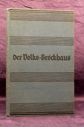 Der Volks-Brockhaus 1936 Verkaufsmusterbuch Vertreter-Muster Lexika js