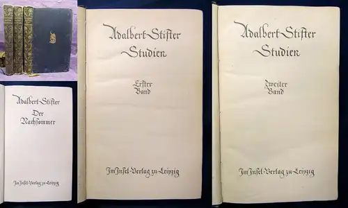 Adalbert Stifter 3 Bände komplett o.J. Im Insel- Verlag Literatur Klassiker js