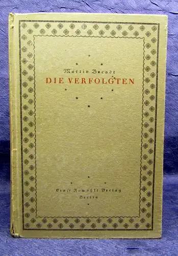 Beradt Die Verfolgten 1919 Novellen EA selten Belletristik Literatur Lyrik js