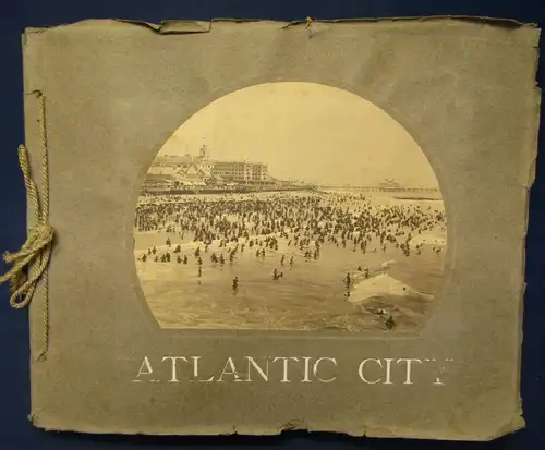 Sammelbilderalbum Atlantic City vollständig mit 21 Abb. auf Tafeln um 1920 js