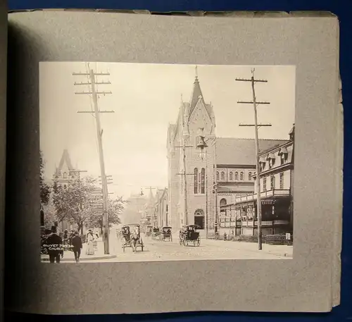 Sammelbilderalbum Atlantic City vollständig mit 21 Abb. auf Tafeln um 1920 js