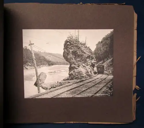 Sammelbilderalbum Niagara Falls vollständig mit 27 Abb. auf Tafeln um 1920 js