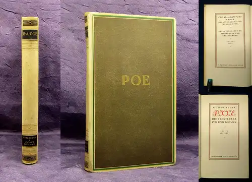 Poe Die Abenteurer Pym und Rodman 4. Bd. apart o.J. Belletristik Klassiker mb