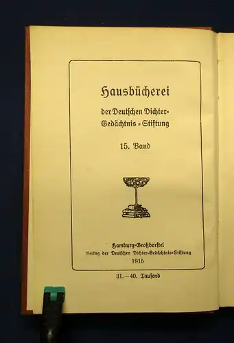 Seegeschichten 15. Band und 4. Band 1915 Belletristik Literatur Lyrik Gedicht mb