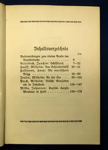 Seegeschichten 15. Band und 4. Band 1915 Belletristik Literatur Lyrik Gedicht mb