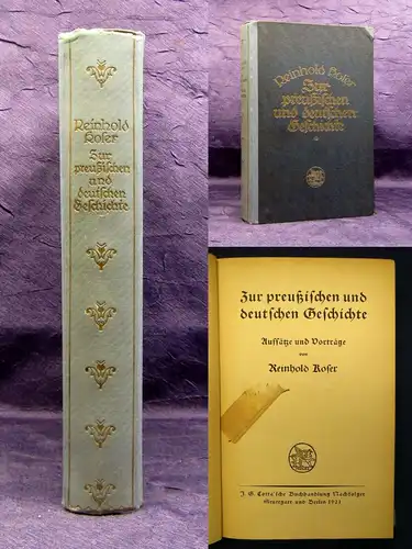 Roser Zur preußischen und deutschen Geschichte 1921 Aufsätze und Vorträge js