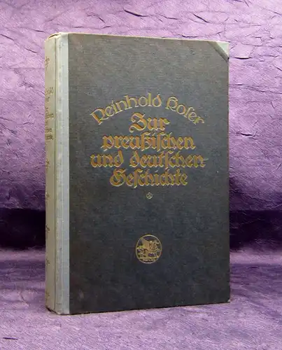 Roser Zur preußischen und deutschen Geschichte 1921 Aufsätze und Vorträge js