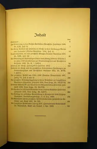 Roser Zur preußischen und deutschen Geschichte 1921 Aufsätze und Vorträge js