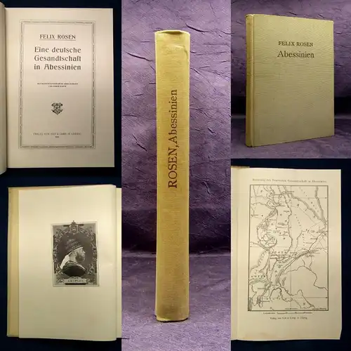 Rosen Eine deutsche Gesandtschaft in Abessinien 1907 Ortskunde Völker js