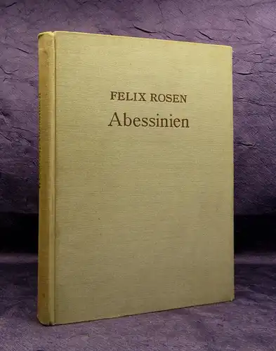 Rosen Eine deutsche Gesandtschaft in Abessinien 1907 Ortskunde Völker js