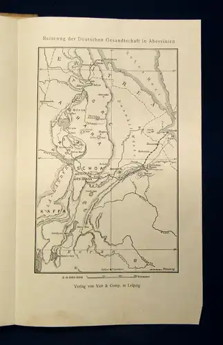 Rosen Eine deutsche Gesandtschaft in Abessinien 1907 Ortskunde Völker js