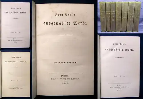 Jean Pauls ausgewählte Werke 1847 Bd. 1-14(von 16) Lyrik Klassiker js