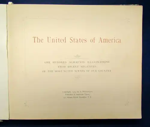 The United States of America 1904 selten Ortskunde Albertype Scenes  js