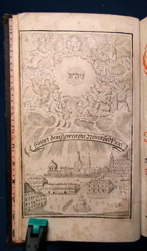 Auserlesenes u. vollständiges Gesang-Buch 1790 Frontispiz Dresden 5 Titel js