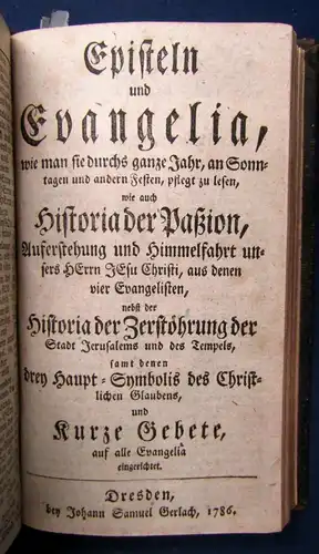 Auserlesenes u. vollständiges Gesang-Buch 1790 Frontispiz Dresden 5 Titel js