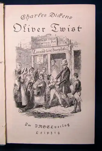 Dickens Oliver Twist 6. Band o.J. Belletristik Klassiker Lyrik Literatur js