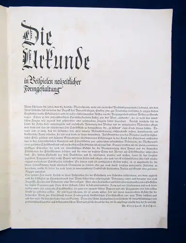 Die Urkunde in Beispielen neuzeitlicher Formgestaltung um 1930 Kunst Graphik js