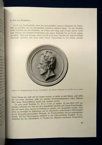 100 Jahre Dresdner Liedertafel 1839- 1939 selten Bildband Kunst und Kultur  js