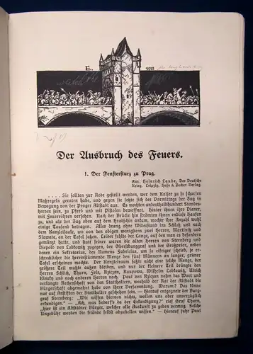 Leuschner Der deutschen Lande trübste Zeit 1913 Kriegserzählung der Dichter  js