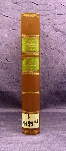 Jean Pauls Sämtliche Werke Die unsichtbare Loge 2.Bd. 1927 Lyrik Klassiker mb