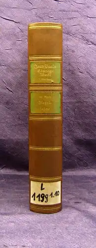 Jean Pauls Sämtliche Werke Flegeljahre 10.Bd. 1934 Klassiker Lyrik Geschichte mb