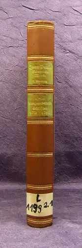 Jean Paul Sämtliche Werke Ausgearbeitete Schriften 1.Bd. 1928 Lyrik Klassiker mb