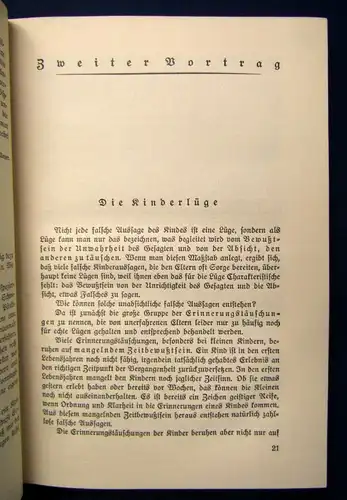 Prüfer Wie erziehen wir unsere Kinder? Pädagogische Vorträge für Eltern 1927  js