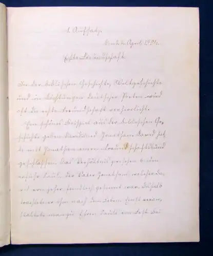 Schulaufsätze 2x von Charlotte K. aus den Jahren 1904/05 OHLn. Einblicke js