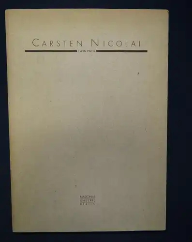 Carsten Nicolai Twintwin 1994 Bleizeichnung 1 Fax und 1 Widmung des Künstlers js