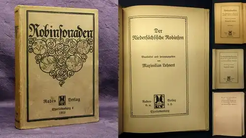 Lehnert Der kurländische Robinson u. die Venetianische Robinsonin 1919 selten js