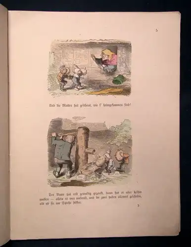 Busch Die kleinen Honigdiebe um 1890 Gefährliche Abenteuer mit einem Bären