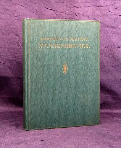 Hoya Studienbrevier für den Musikinstrumentalisten 1919 Studium Gesang Noten mb