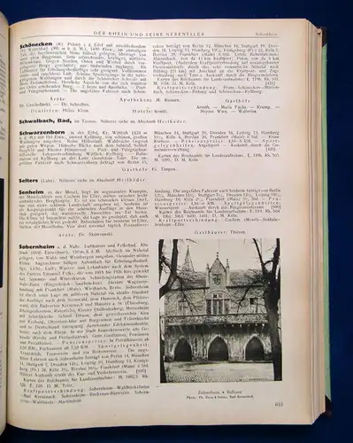Reichs-Bäder Adressbuch o.J. nach amtl. Quellen Heilbäder,Seebäder,Verkehr js