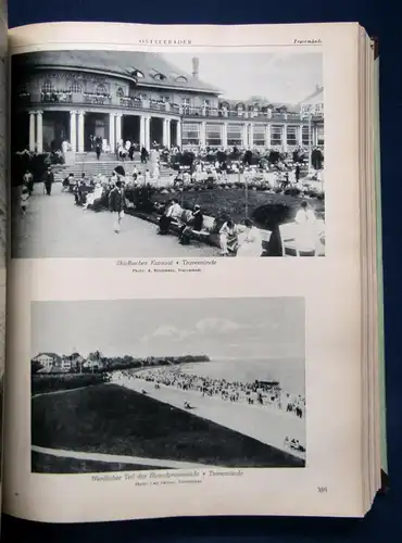 Reichs-Bäder Adressbuch o.J. nach amtl. Quellen Heilbäder,Seebäder,Verkehr js
