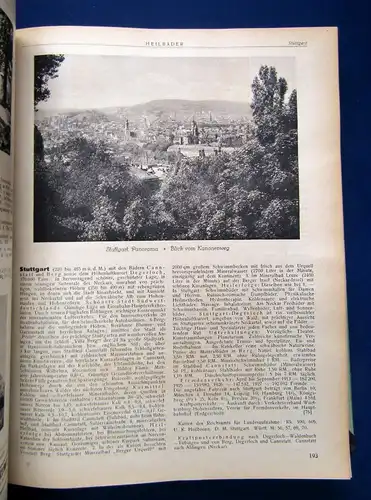 Reichs-Bäder Adressbuch o.J. nach amtl. Quellen Heilbäder,Seebäder,Verkehr js