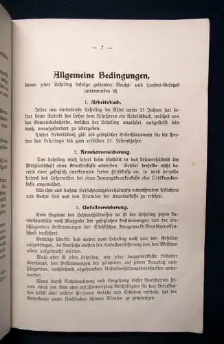 Noack Leitfaden für Lehrlinge des Zimmerhandwerks 1914 Altes Handwerk  js